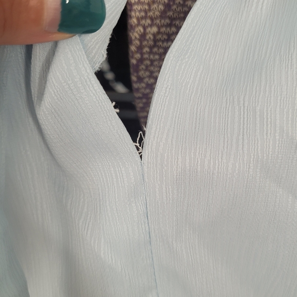 Light Blue Women’s Ruffled Midi Dress - Picture 11 of 11